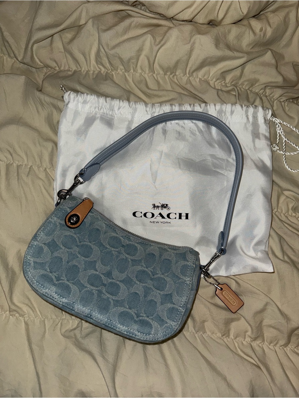 Coach Blue denim Small Shoulder Bag